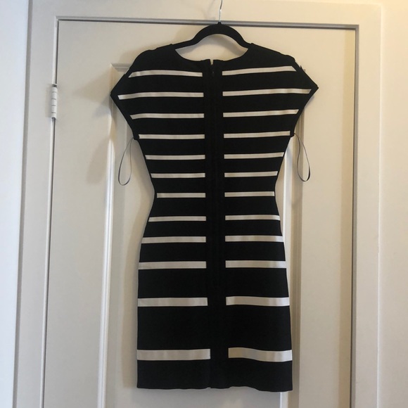 Herve leger Black White Band Dress - Picture 2 of 5